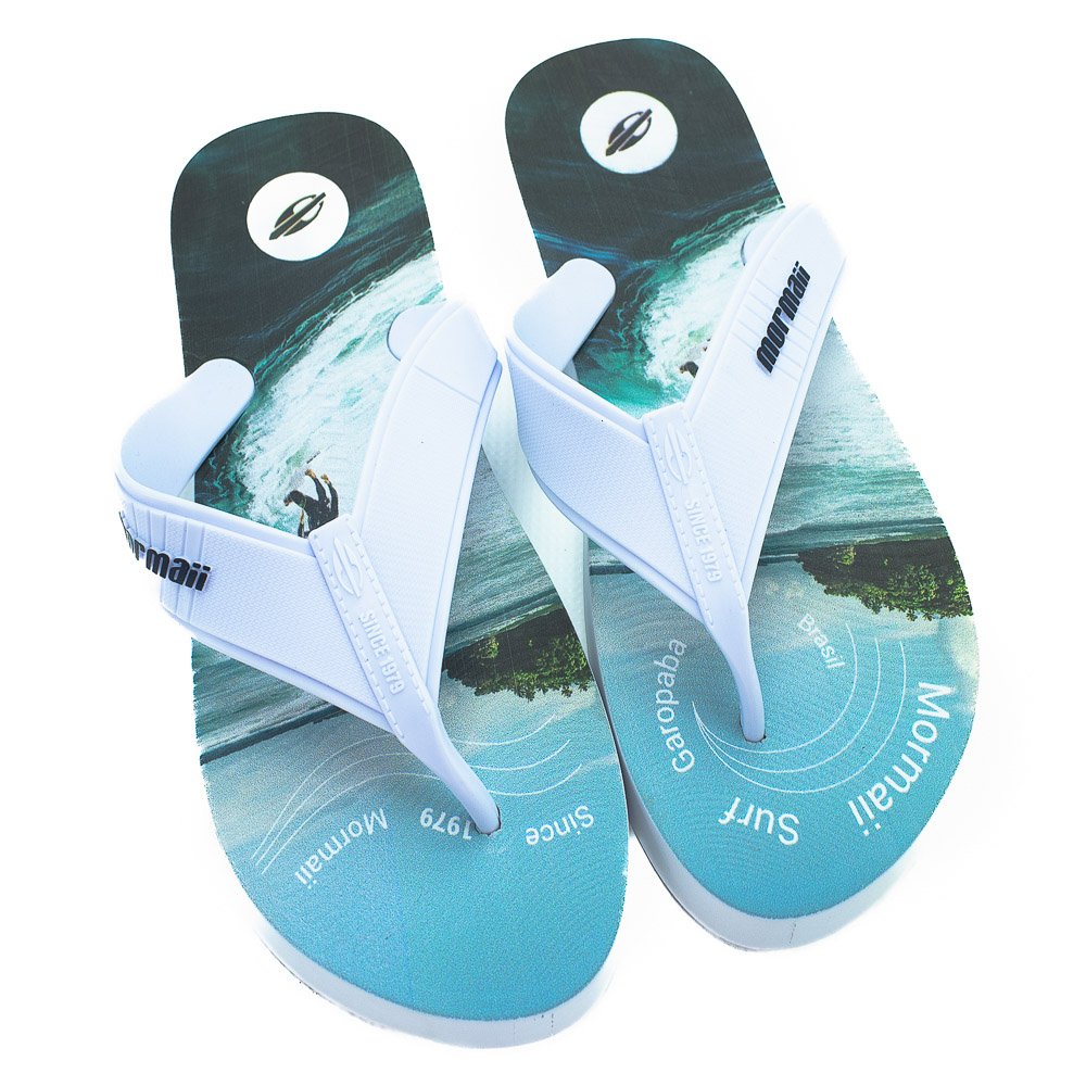 Chinelo Masculino Mormaii Tropical - Branco