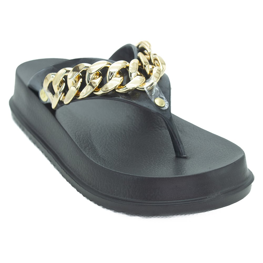 Chinelo Feminino Evva Dry Cor - Preto Preto 2