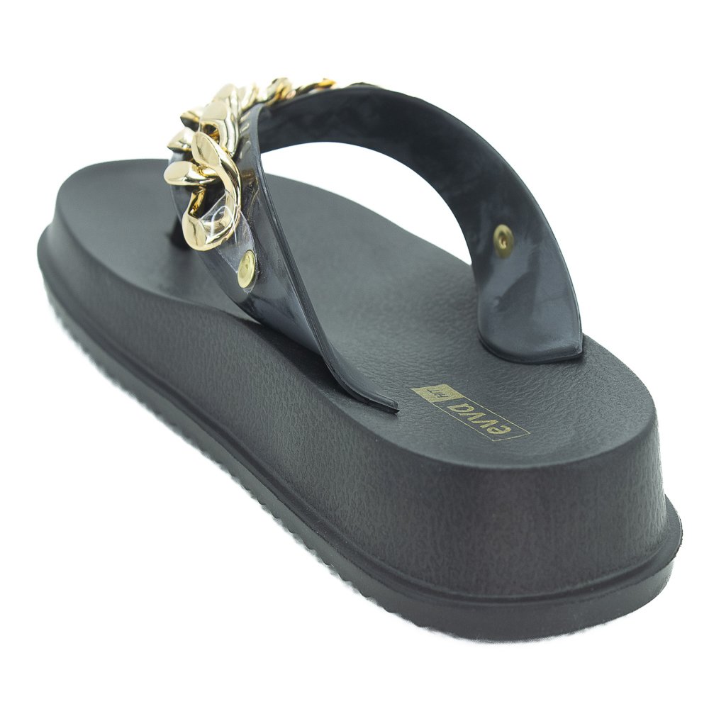 Chinelo Feminino Evva Dry Cor - Preto Preto 3