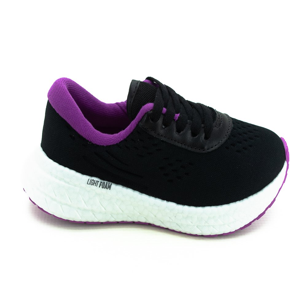 Tênis Infantil Menina Molekinha 2580.101 - Preto