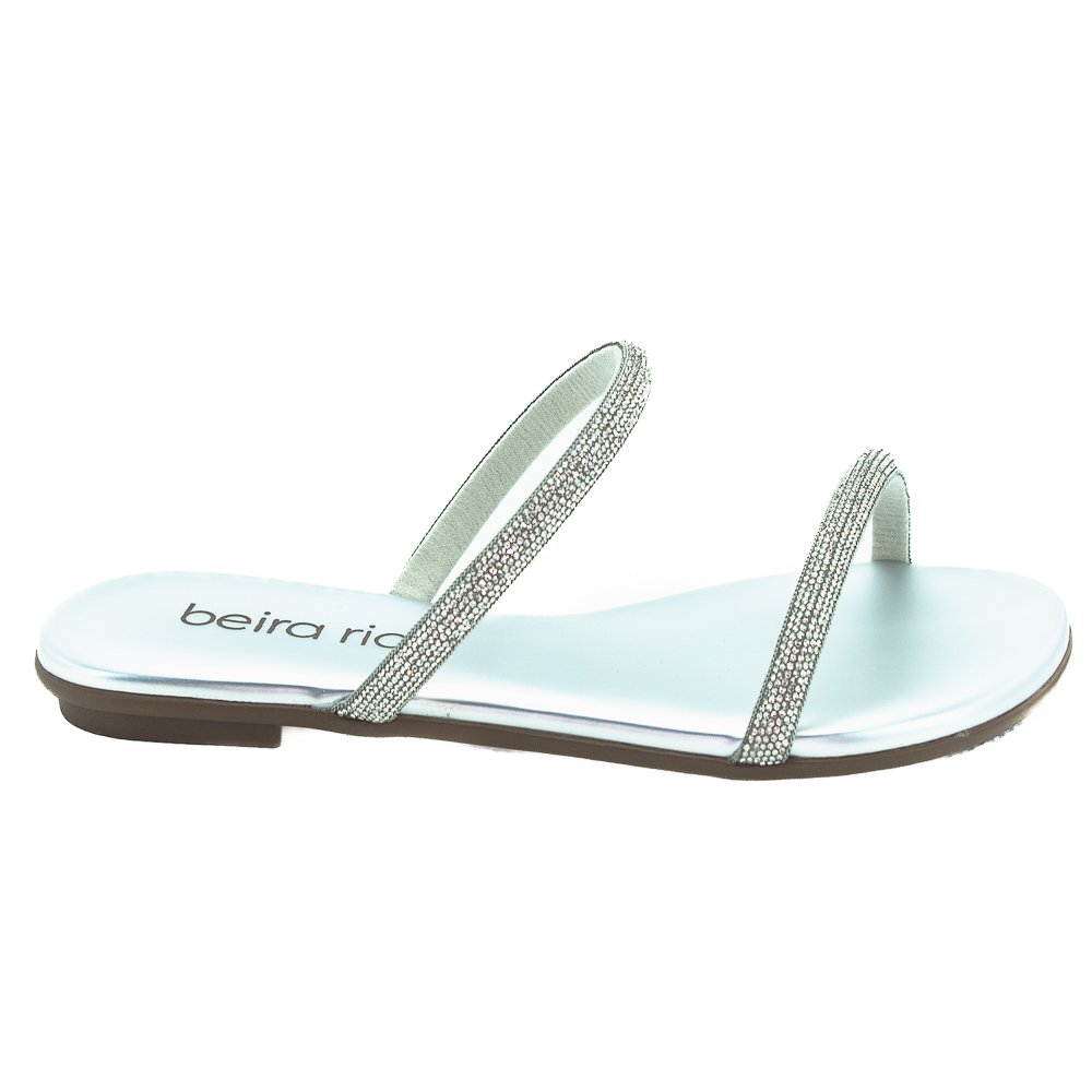 Rasteira Feminina Beira Rio 8384.771 - Prata