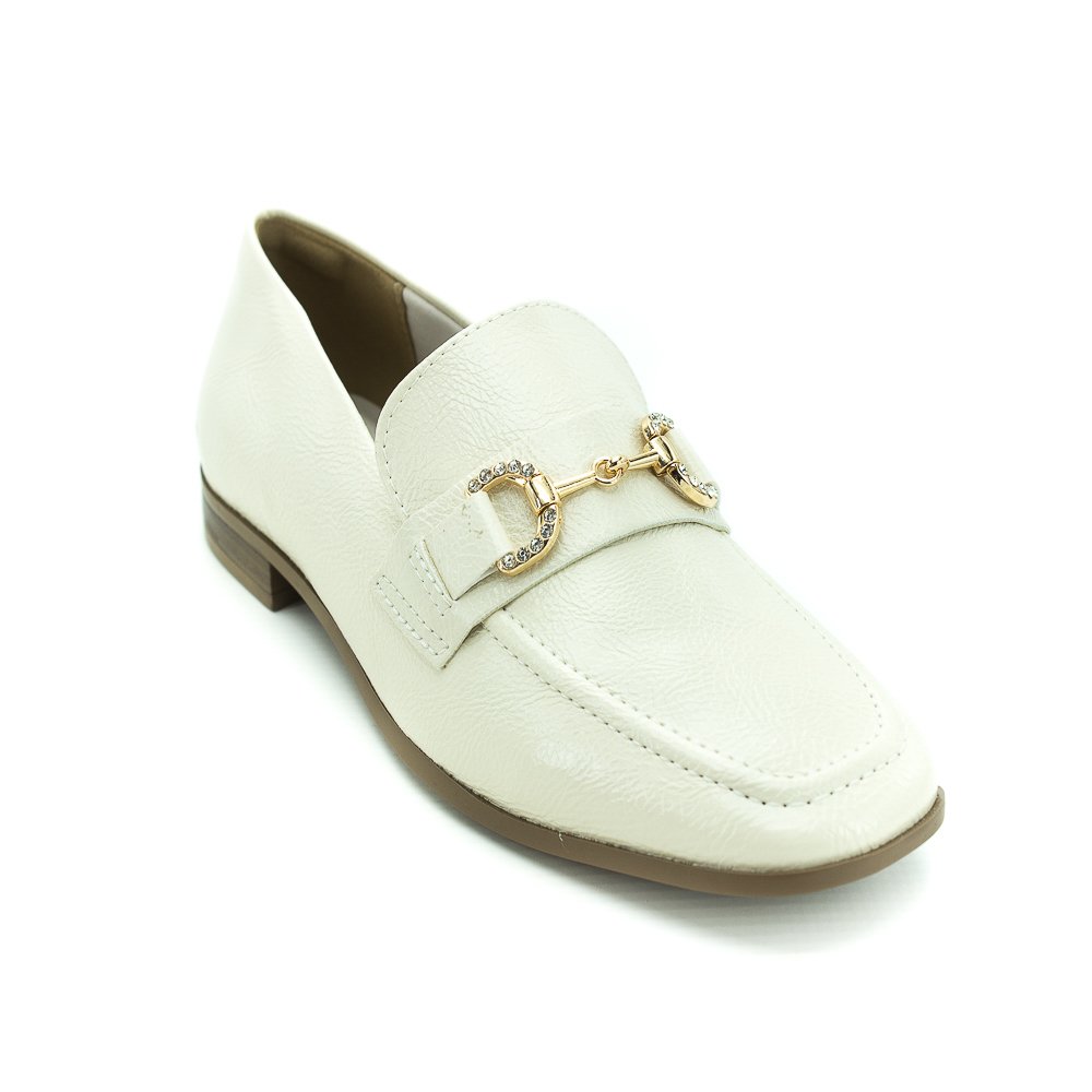 Mocassim Feminino Via Marte 075-004-01 - Off White Branco 2