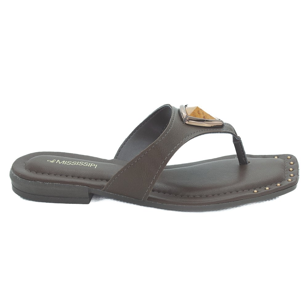 Chinelo Feminino Mississipi MF322 - Marrom