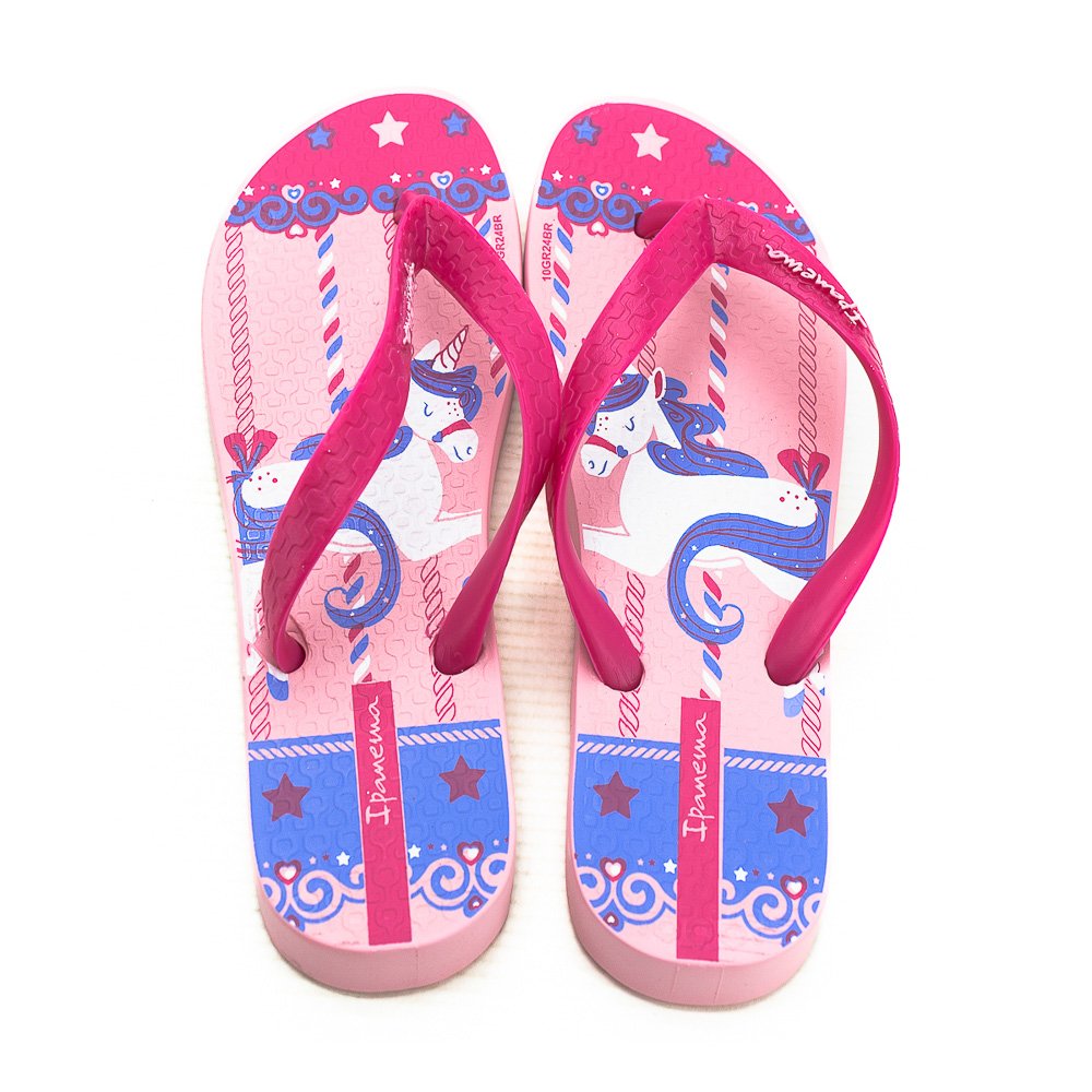 Chinelo Infantil Menina Ipanema Fantasia - Rosa Rosa 3
