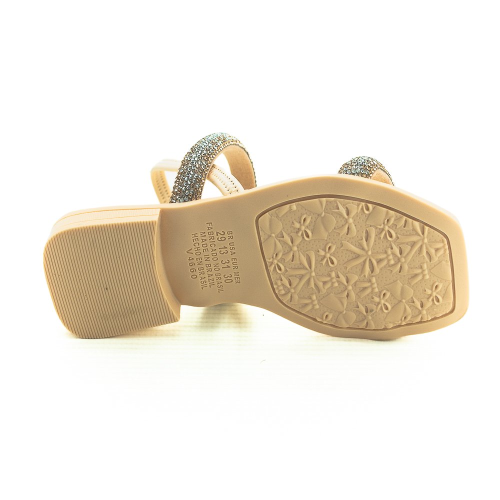 Sandália Infantil Menina Pink Cats V4662 - Nude Bege 4