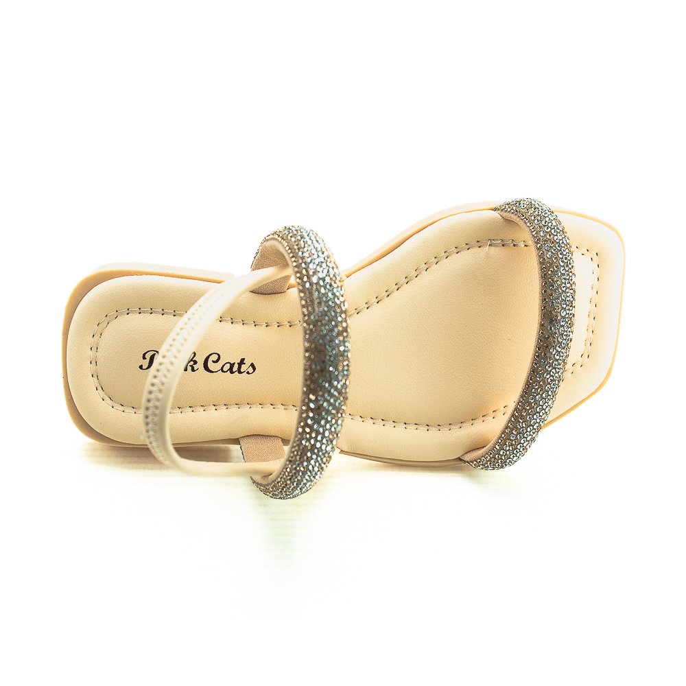 Sandália Infantil Menina Pink Cats V4662 - Nude Bege 5