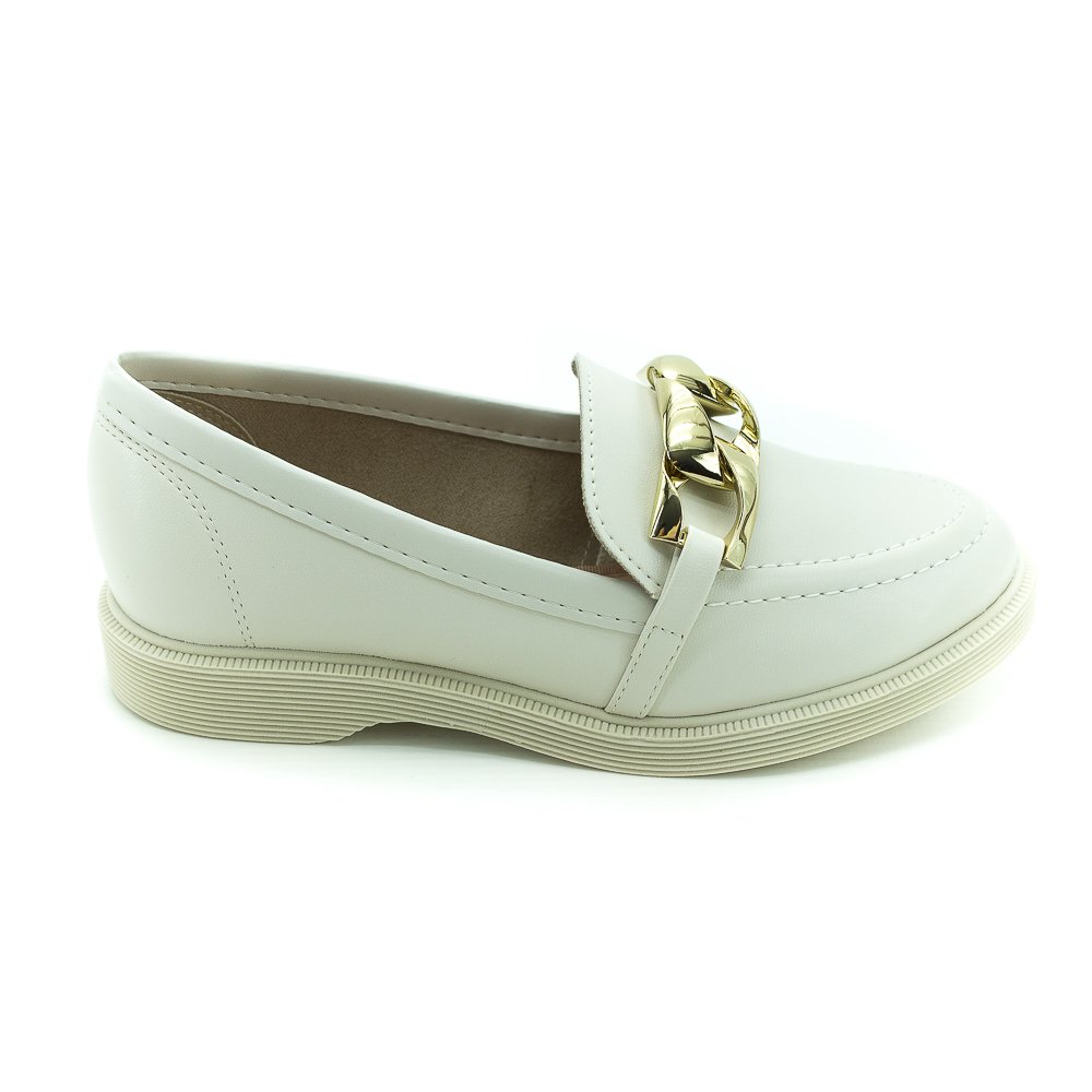 Mocassim Feminino Moleca 5666.110 - Branco