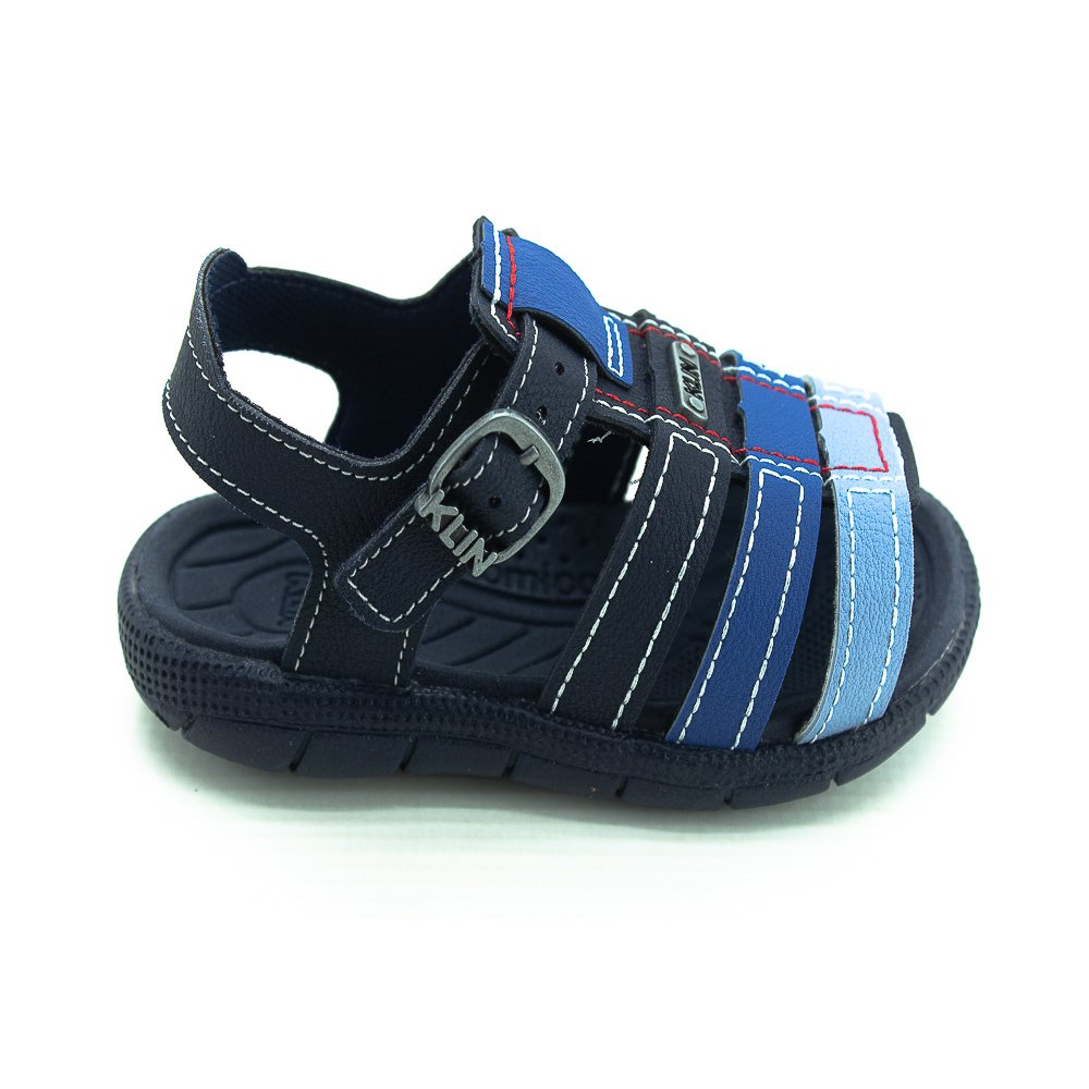 Sandália Infantil Menino Klin Tic Tac Casual - Marinho