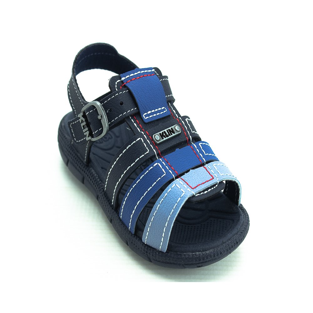 Sandália Infantil Menino Klin Tic Tac Casual - Marinho Azul 2