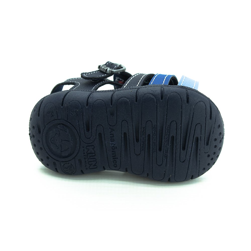 Sandália Infantil Menino Klin Tic Tac Casual - Marinho Azul 4