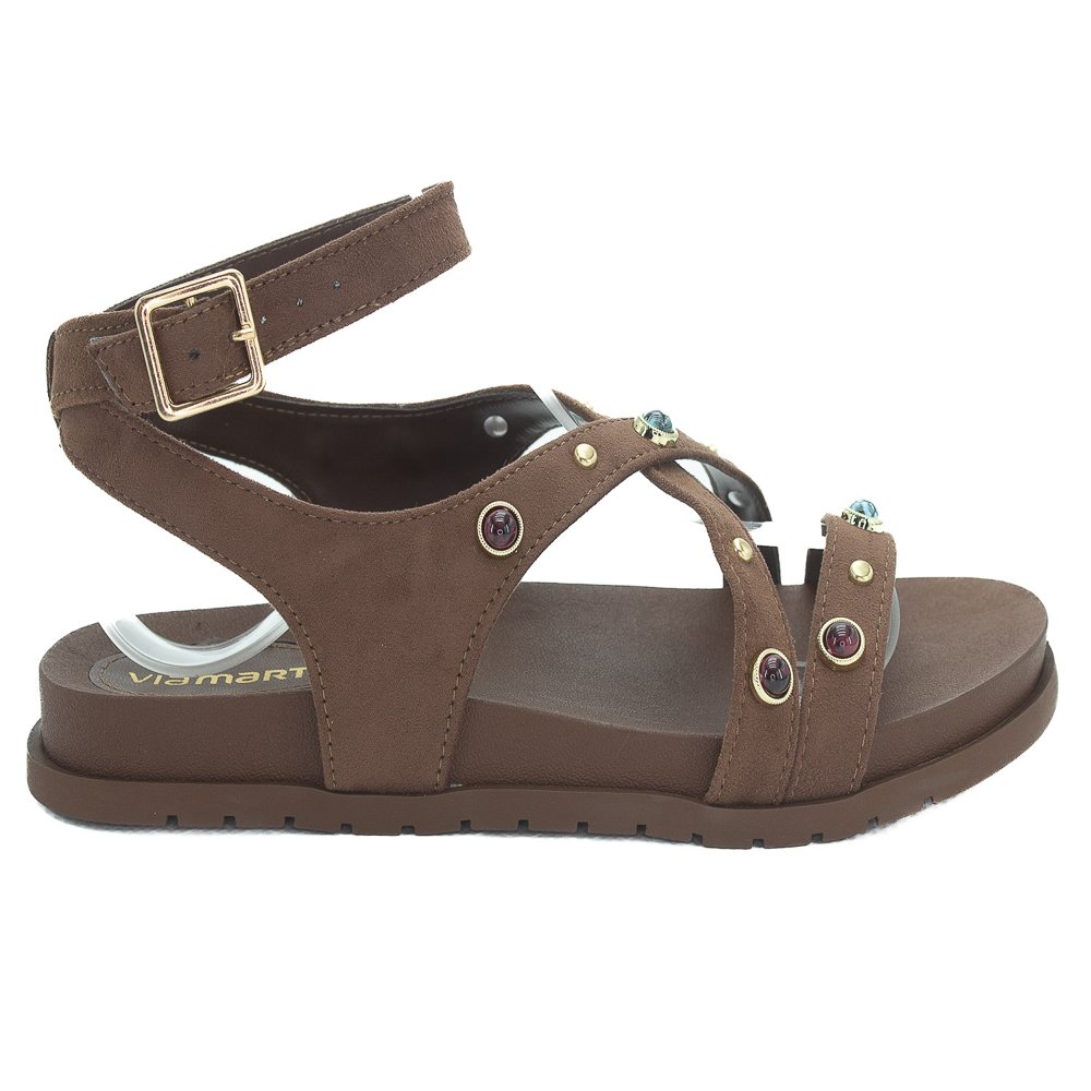 Sandália Feminina Via Marte 174-016-01 - Marrom