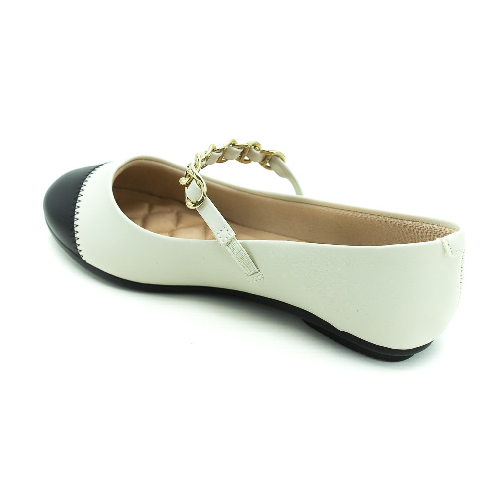 Sapatilha Feminina Moleca 5094.1651 - Branco Branco 3