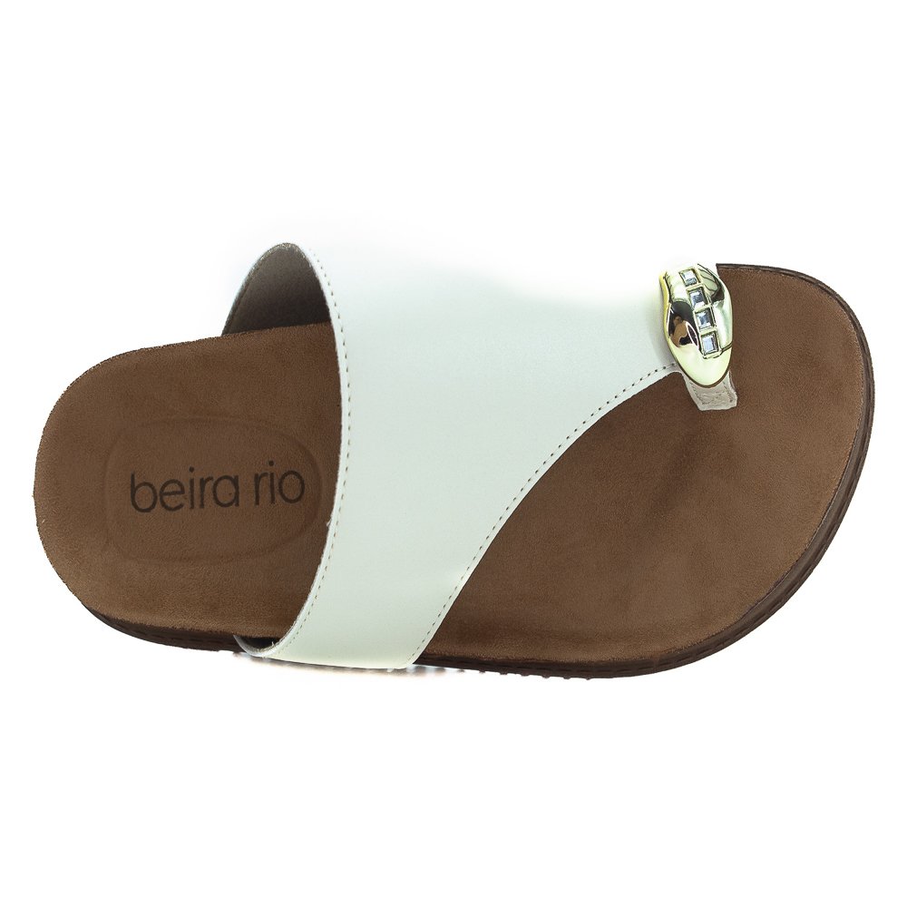 Papete Feminina Beira Rio 8524.110 - Branco Branco 5