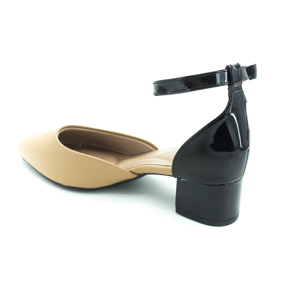 Sapato Feminino Beira Rio 4182.204 - Preto E Bege Bege 3