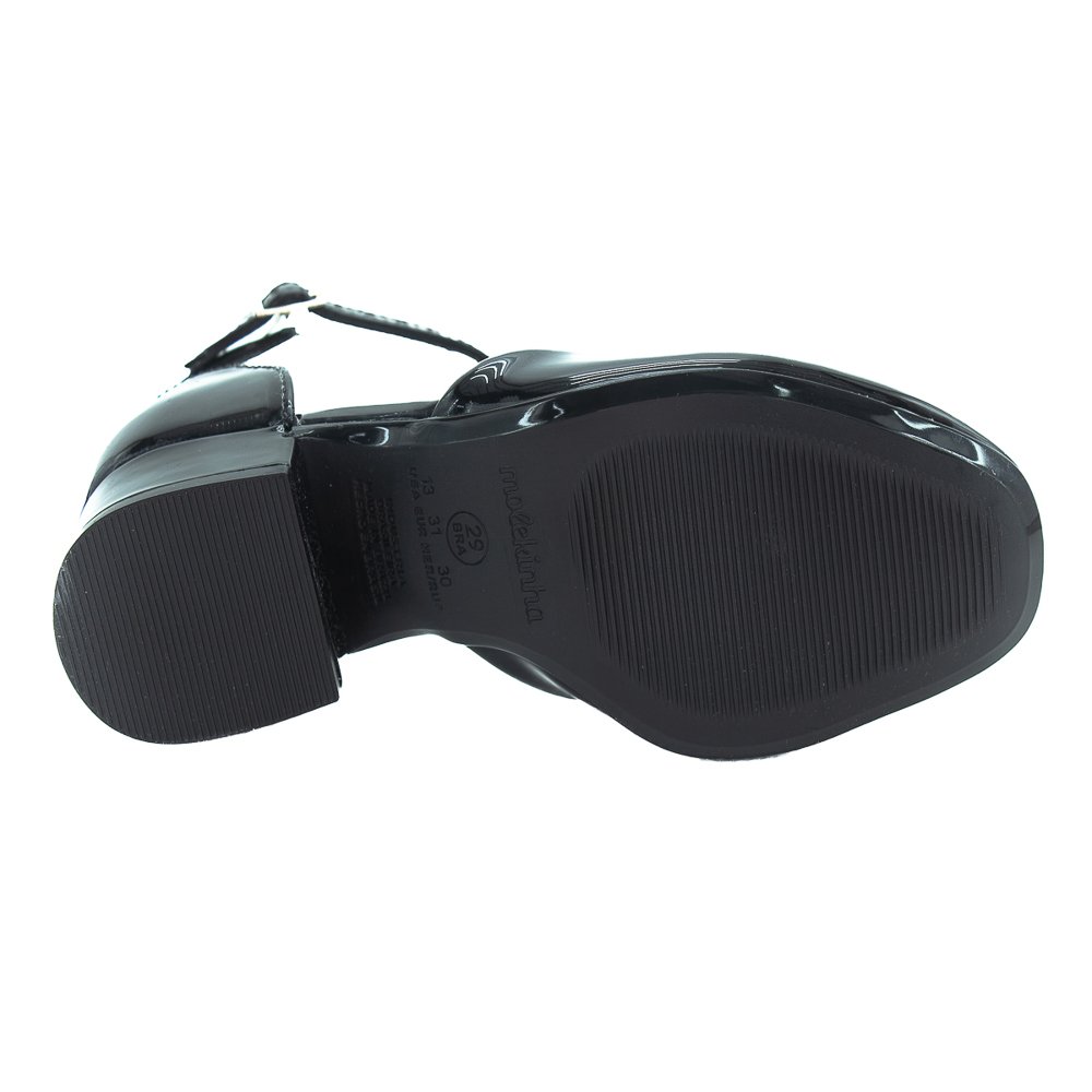 Sapato Infantil Menina Molekinha 2585.102 - Preto Preto 4