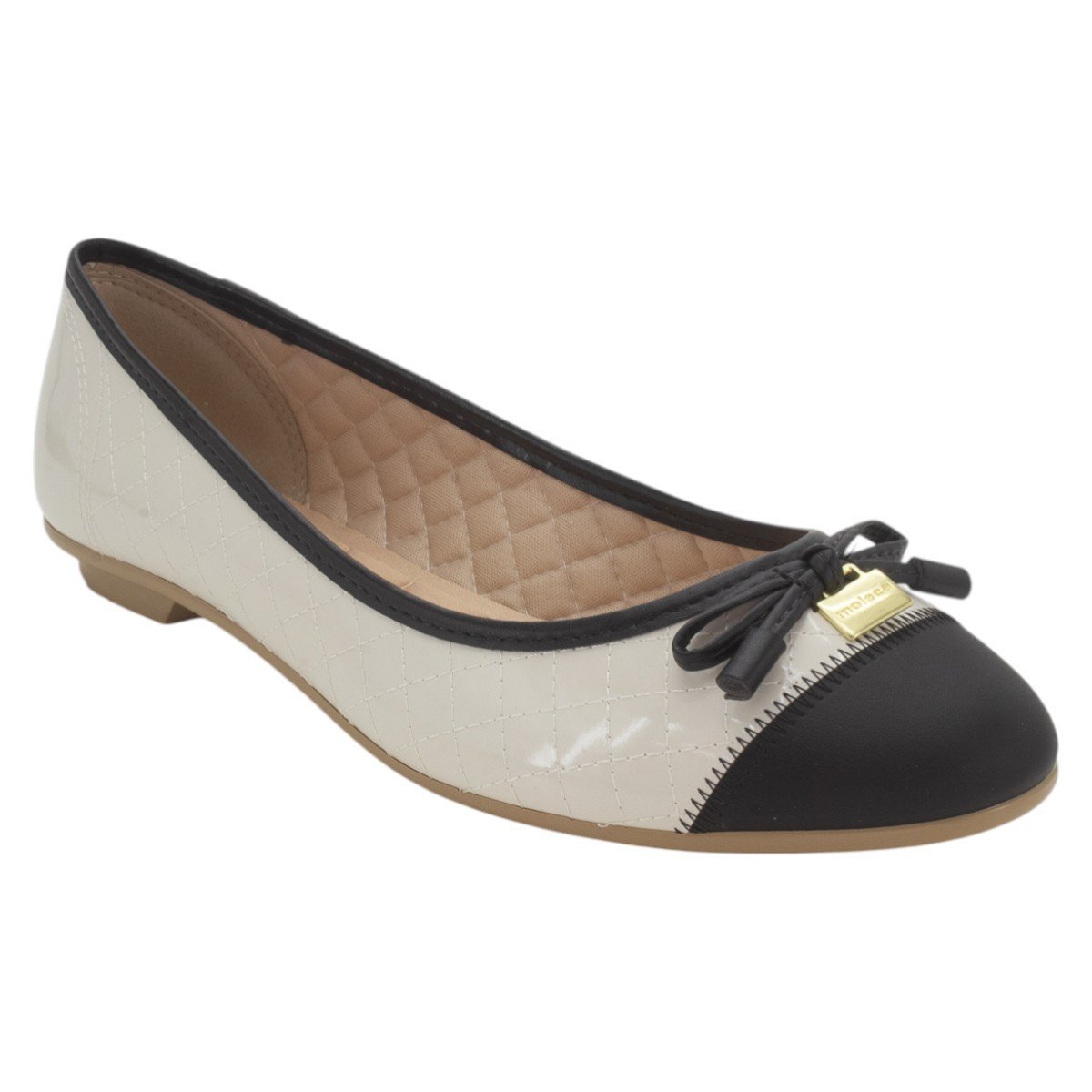Sapatilha Feminina Moleca 5027.1407 - Off White Off White 2