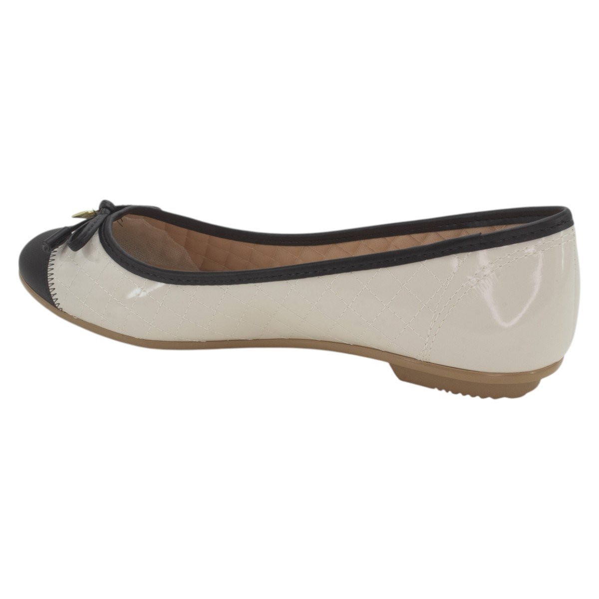Sapatilha Feminina Moleca 5027.1407 - Off White Off White 3