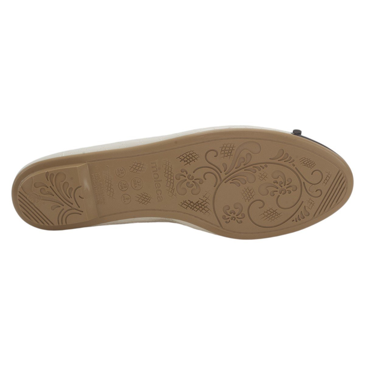 Sapatilha Feminina Moleca 5027.1407 - Off White Off White 4