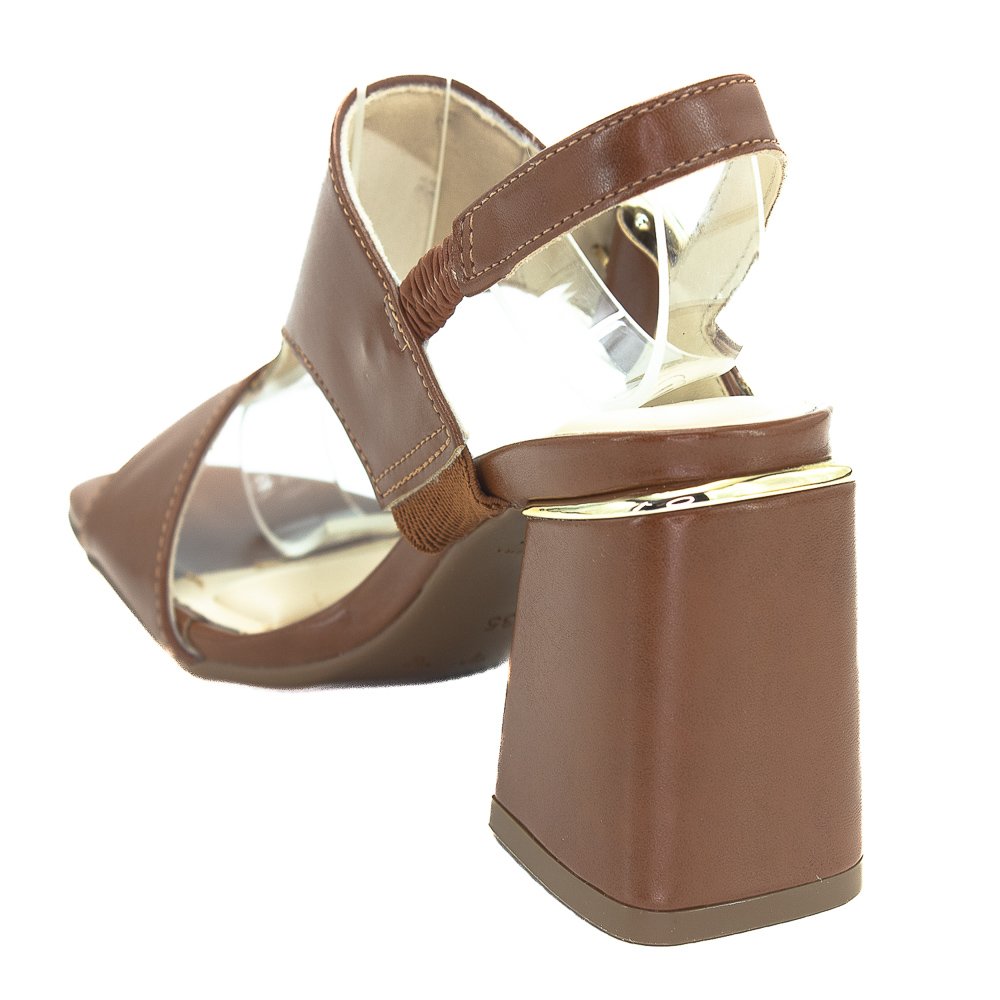 Sandália Feminina Bebecê T6011-202 - Marrom Marrom 3