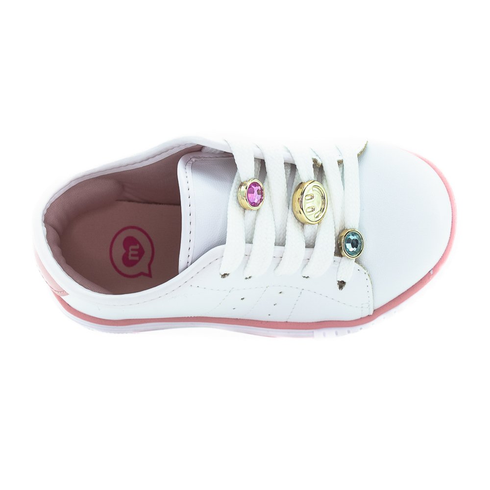 Tênis Infantil Menina Molekinha 2565.113 - Branco Branco 5