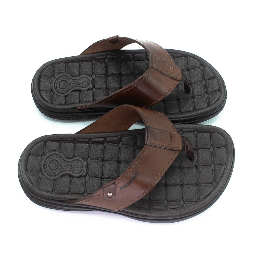 Chinelo Masculino Pegada 131281-01 - Marrom Marrom 2