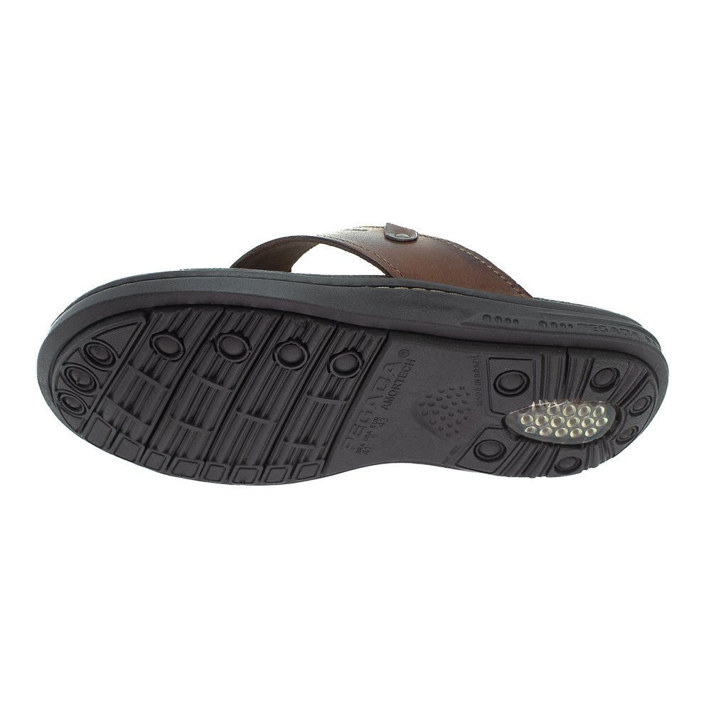 Chinelo Masculino Pegada 131281-01 - Marrom Marrom 4