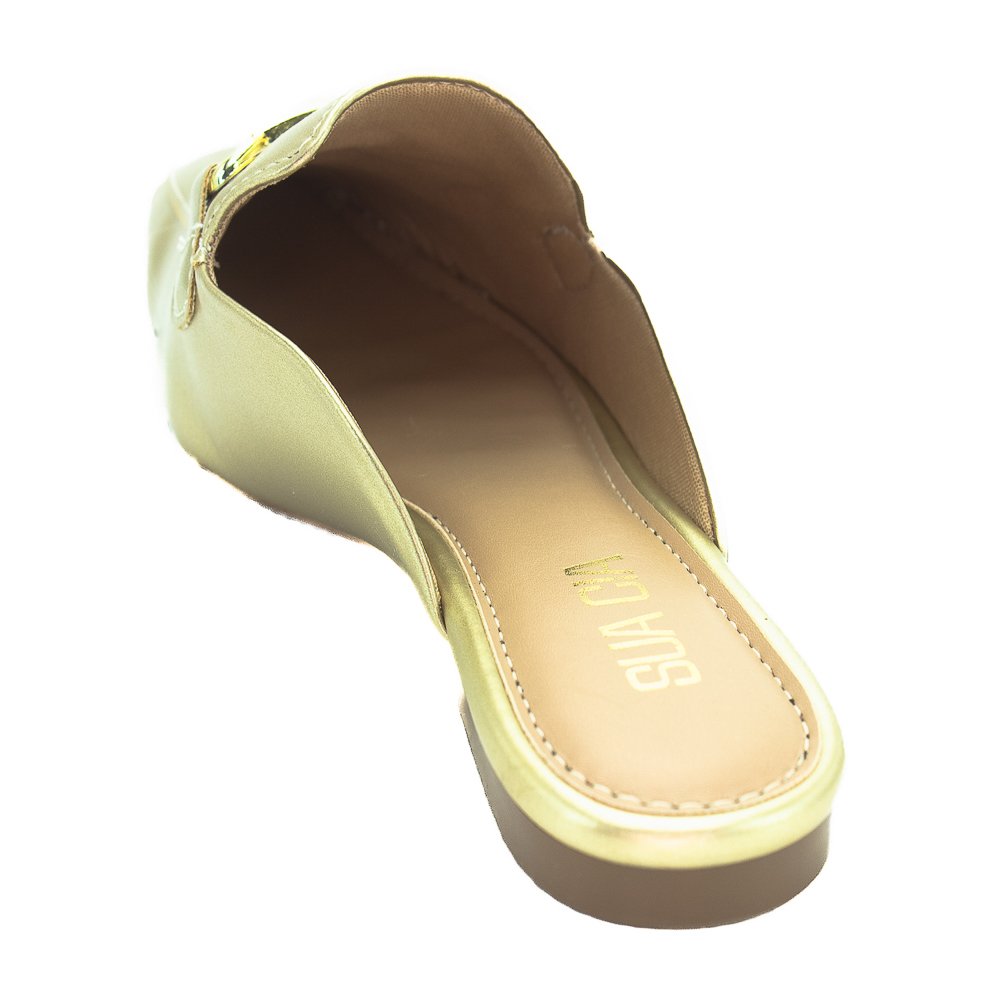 Mule Feminino Sua Cia 8214.15705 - Dourado Dourado 3