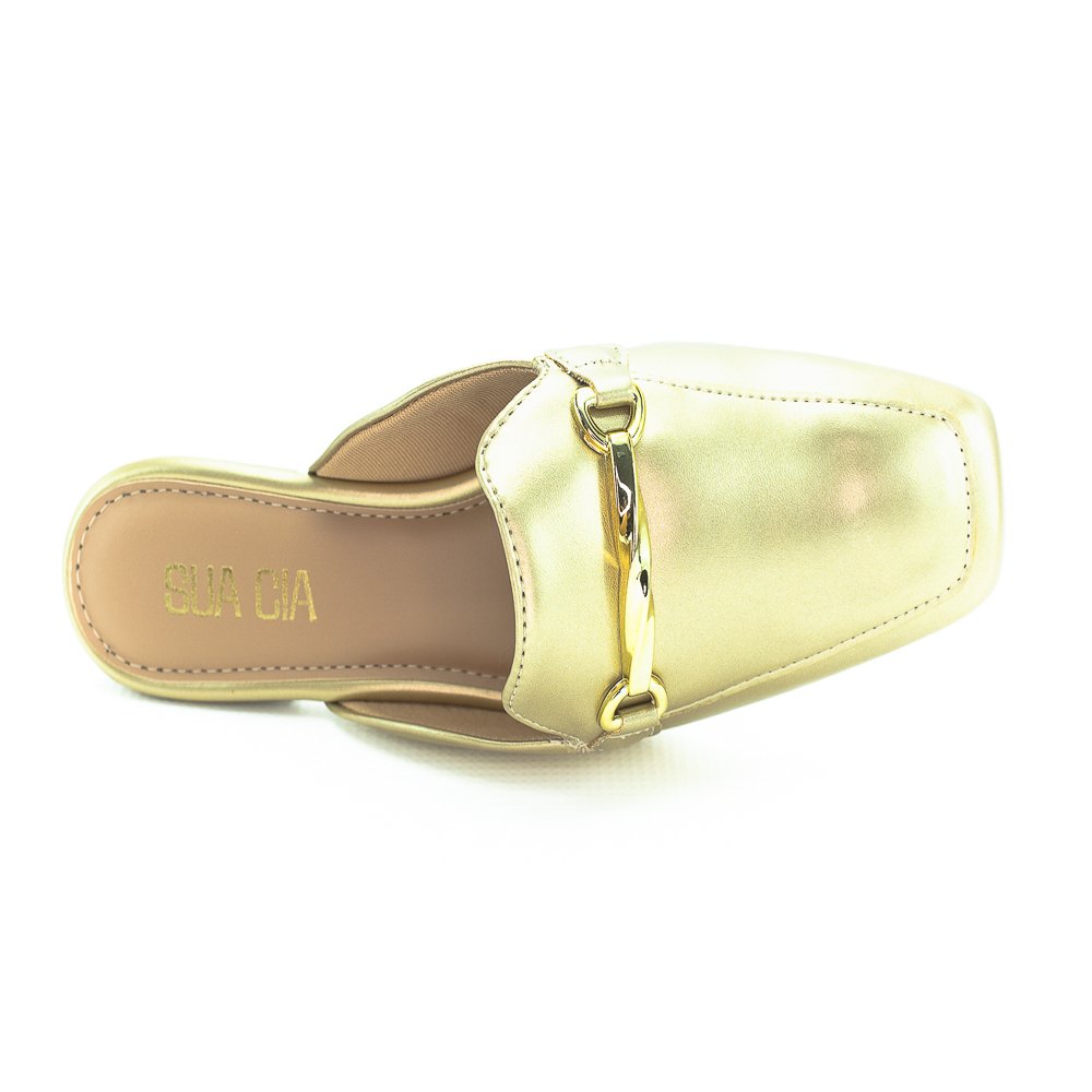 Mule Feminino Sua Cia 8214.15705 - Dourado Dourado 5
