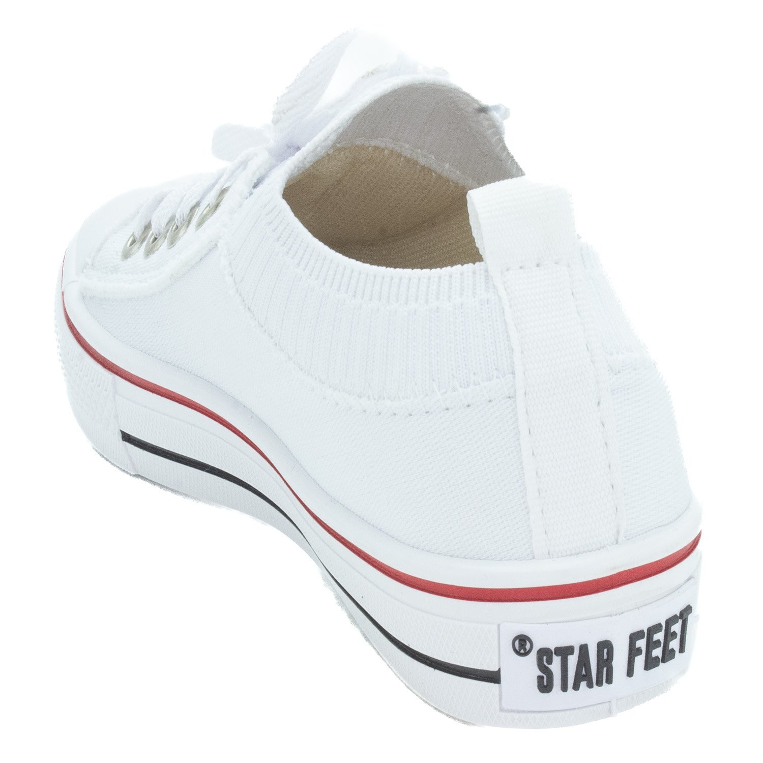 Tênis Feminino Star Feet 3600G - Branco Branco 3