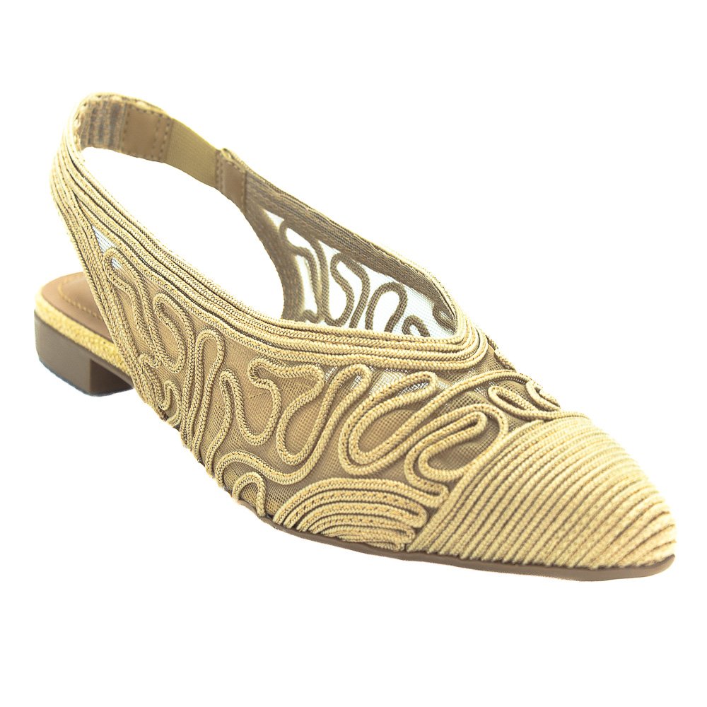 Sapatilha Feminina Valentina Slingback 373280 - Marrom Marrom 2