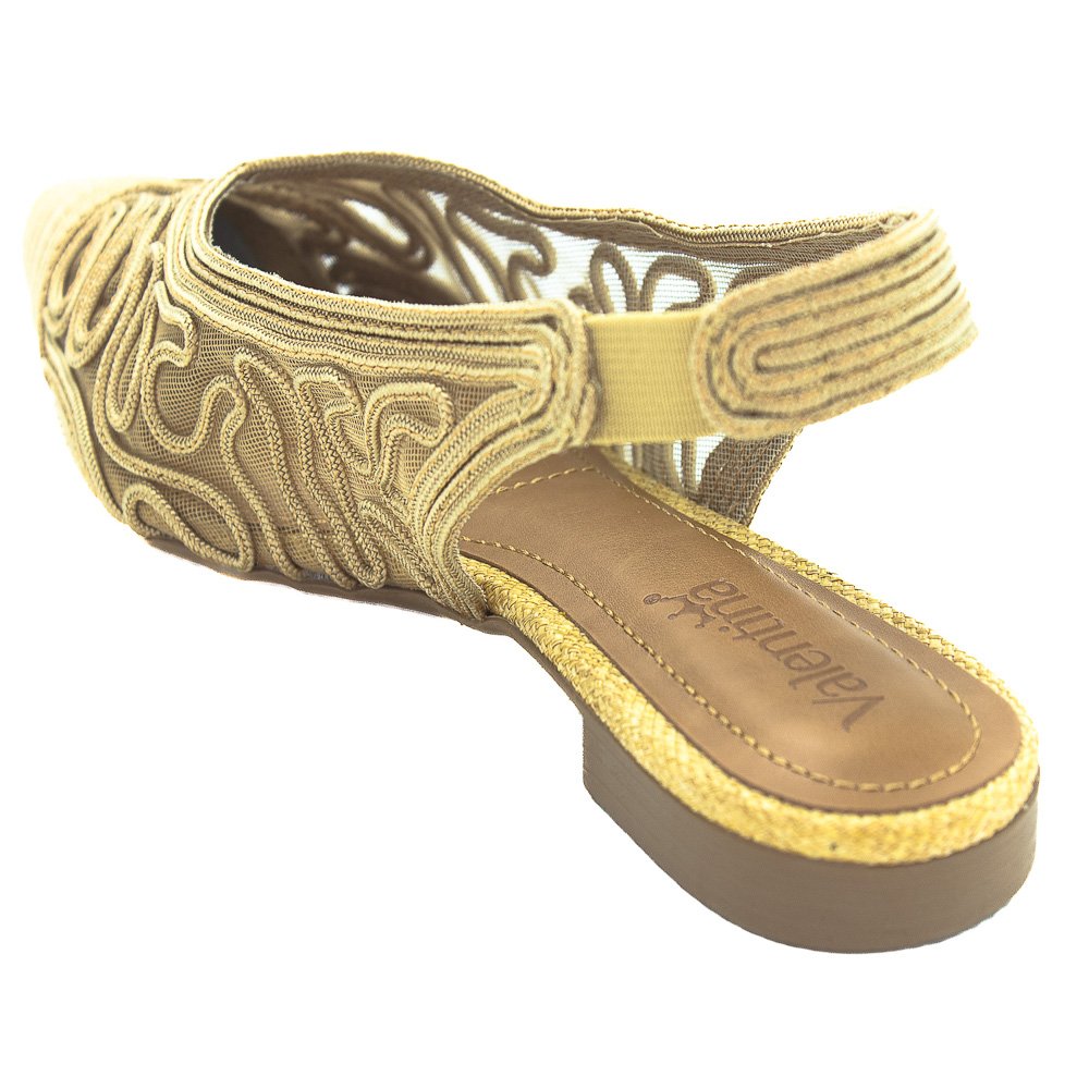 Sapatilha Feminina Valentina Slingback 373280 - Marrom Marrom 3