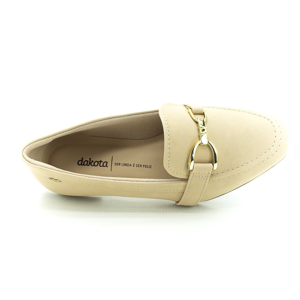 Mocassim Feminino Dakota G9811 - Bege Bege 5