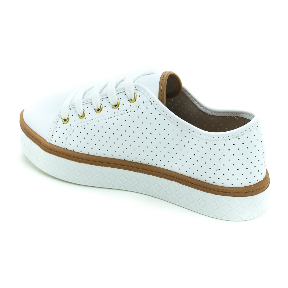 Tênis Feminino Moleca 5712.205 - Branco Branco 3