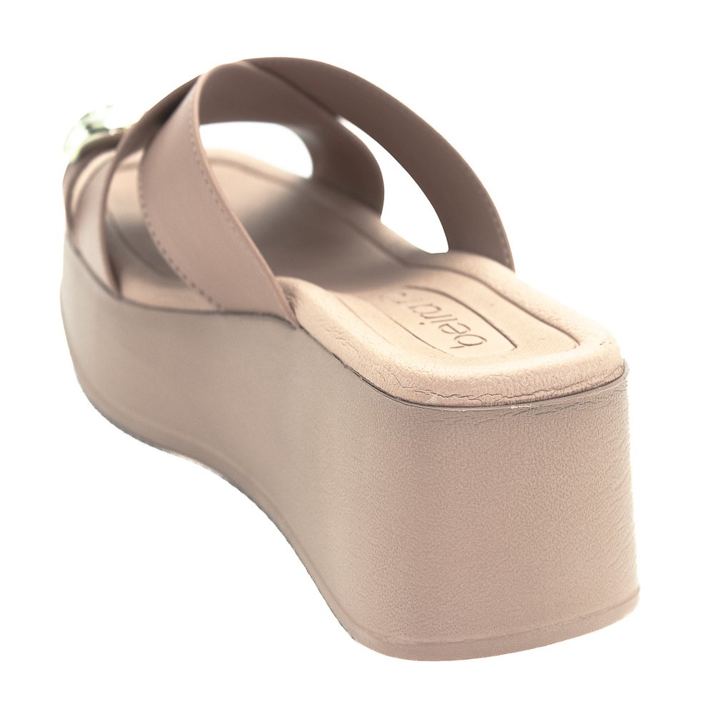 Tamanco Feminino Beira Rio 8530.114 - Nude Bege 3