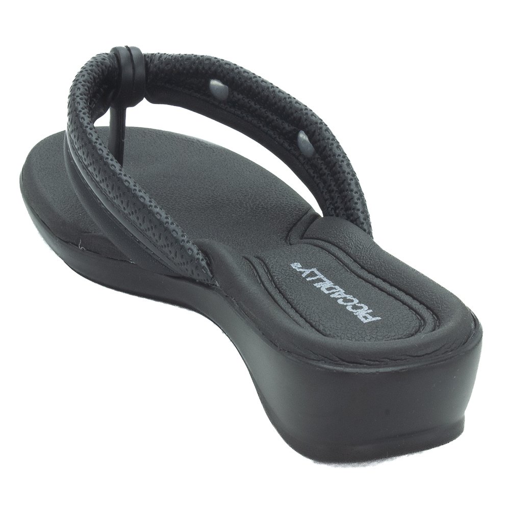 Chinelo Feminino Piccadilly 500411-10 - Preto Preto 3