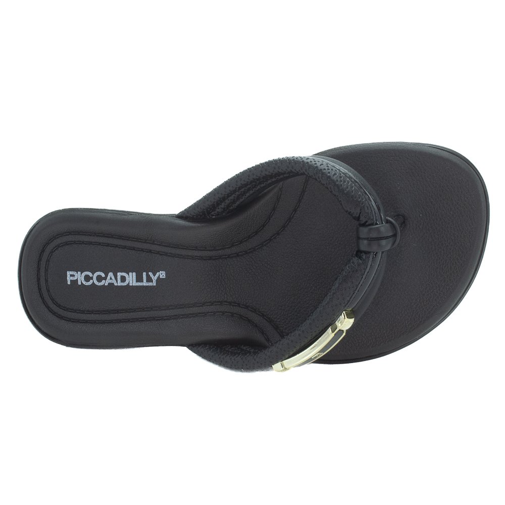 Chinelo Feminino Piccadilly 500411-10 - Preto Preto 5