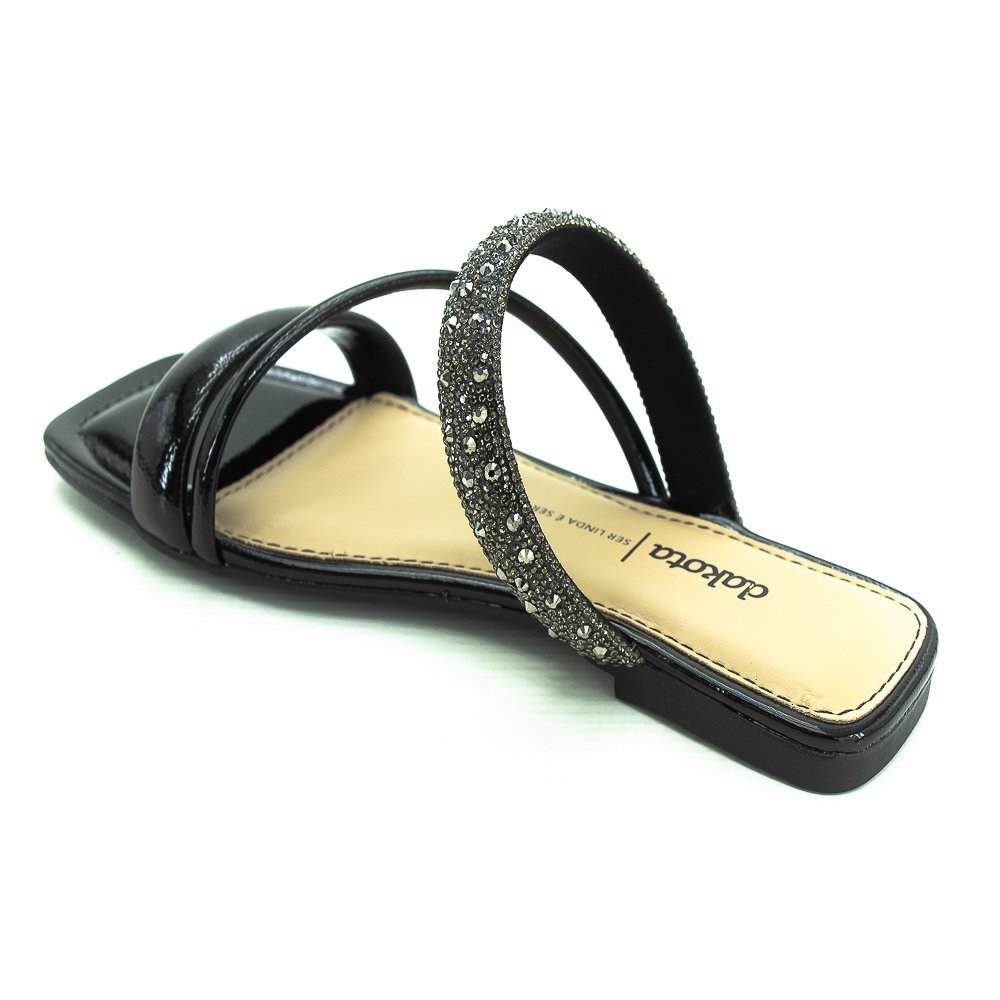 Rasteira Feminino Dakota Y7621 - Preto Preto 2