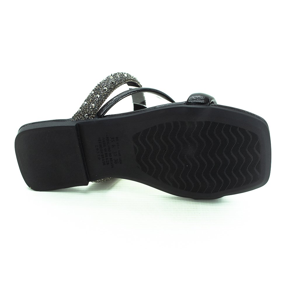 Rasteira Feminino Dakota Y7621 - Preto Preto 4