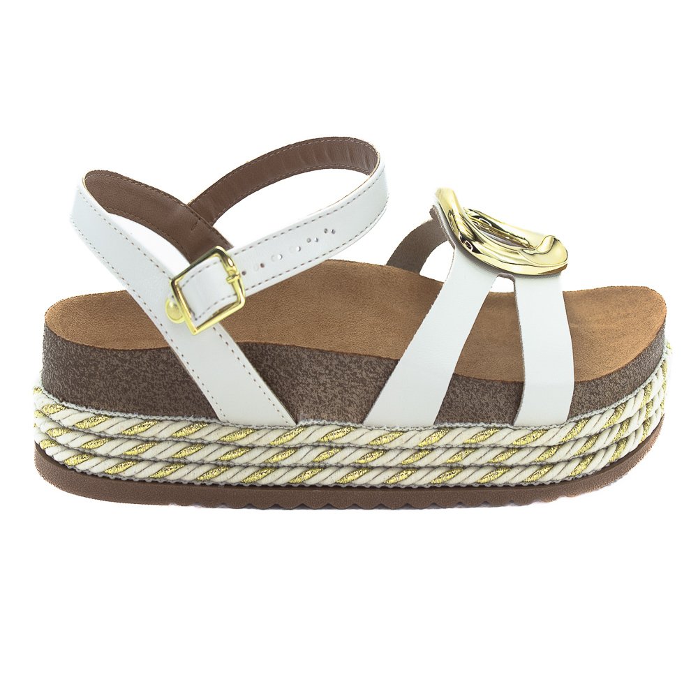 Sandália Feminina Beira Rio 8546.207 - Branco