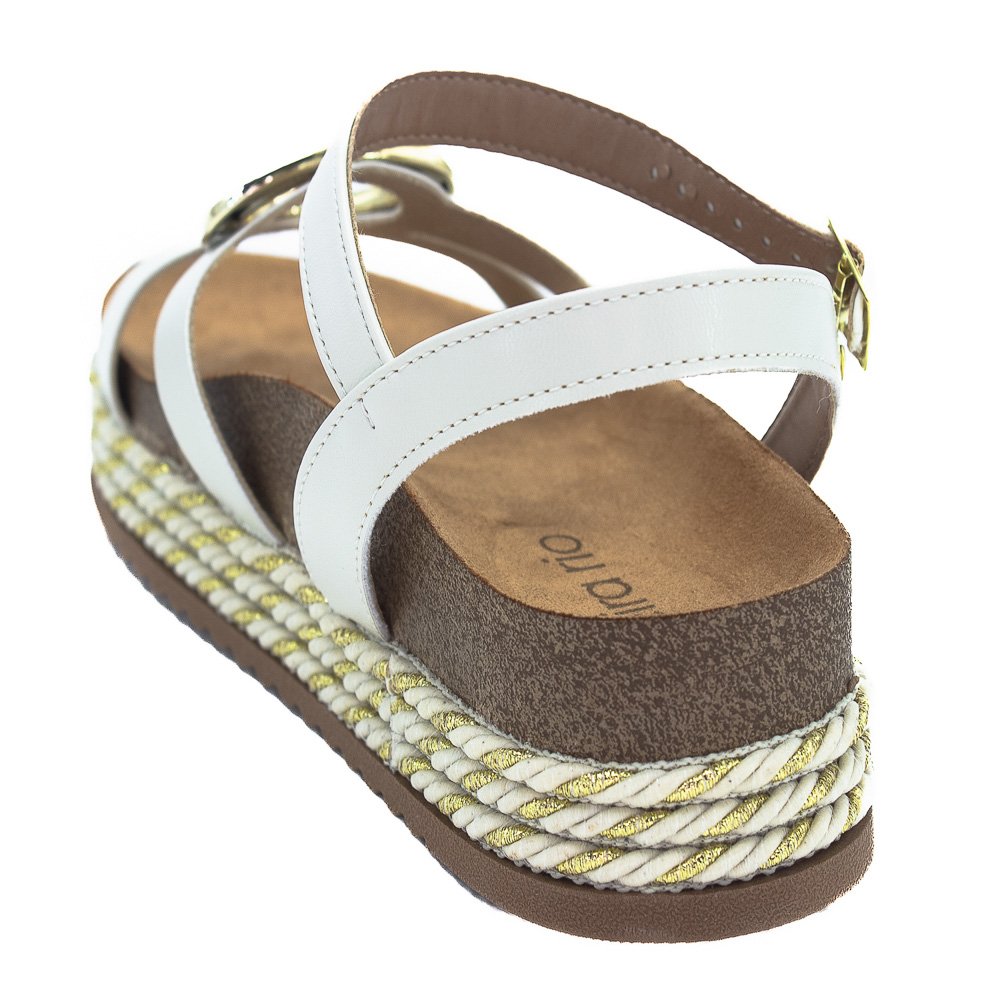 Sandália Feminina Beira Rio 8546.207 - Branco Branco 3