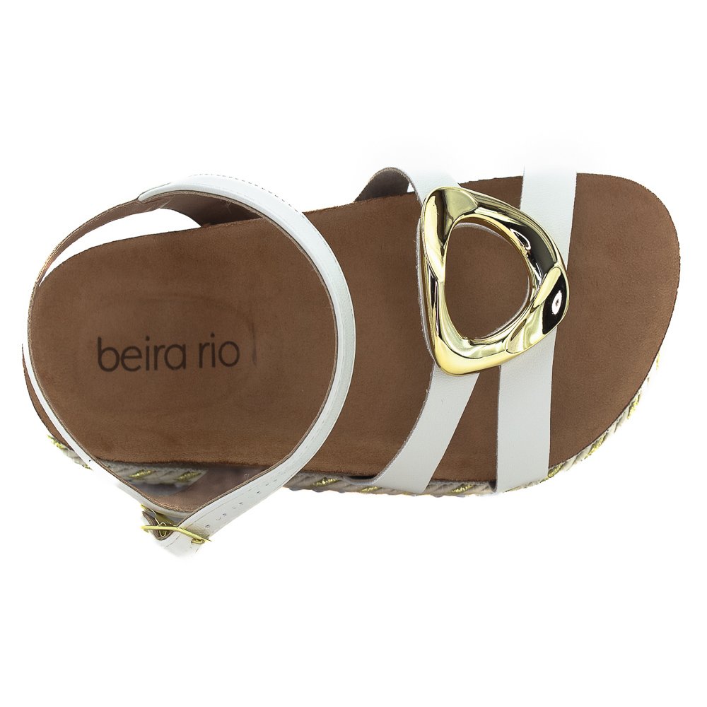 Sandália Feminina Beira Rio 8546.207 - Branco Branco 5