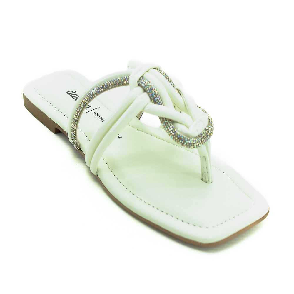 Chinelo Feminino Dakota Y7902 - Off White Branco 3
