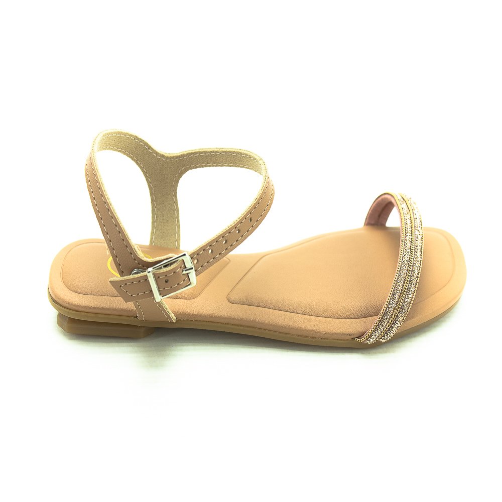 Sandália Infantil Menina Molekinha 2354.107 - Nude