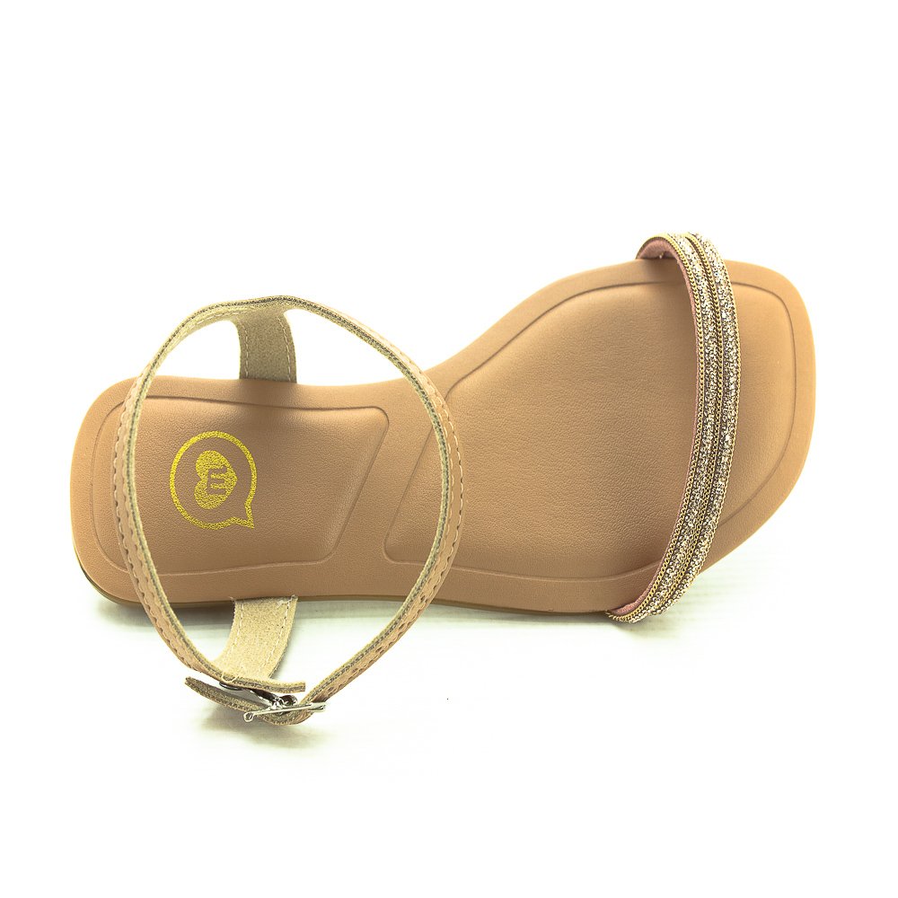 Sandália Infantil Menina Molekinha 2354.107 - Nude Bege 5