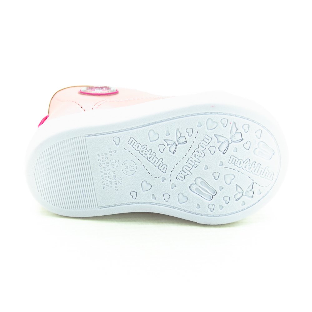 Tênis Infantil Menina Molekinha 2118.578 - Rosa Rosa 4