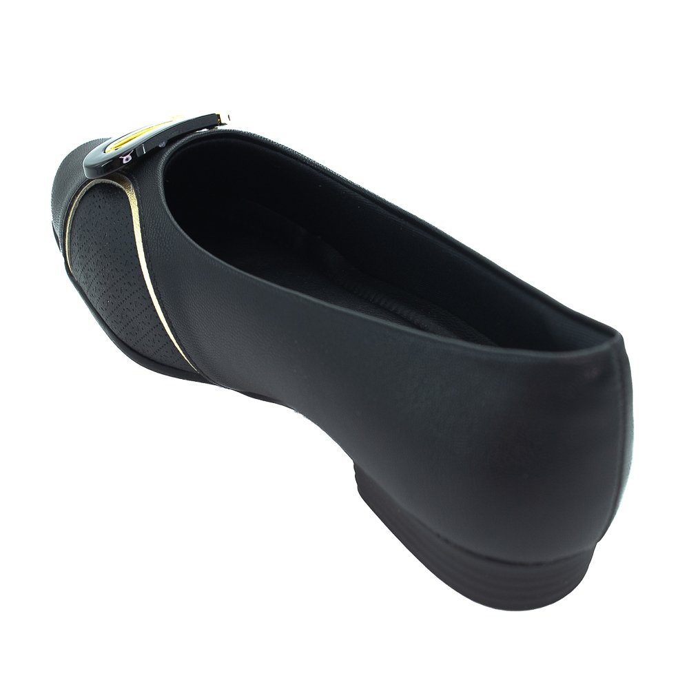 Sapatilha Feminino Piccadilly 250234-2 - Preto Preto 3