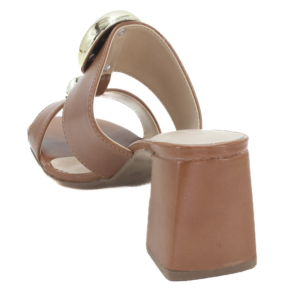 Tamanco Feminino Renata Mello 8456.91780 - Marrom Marrom 3