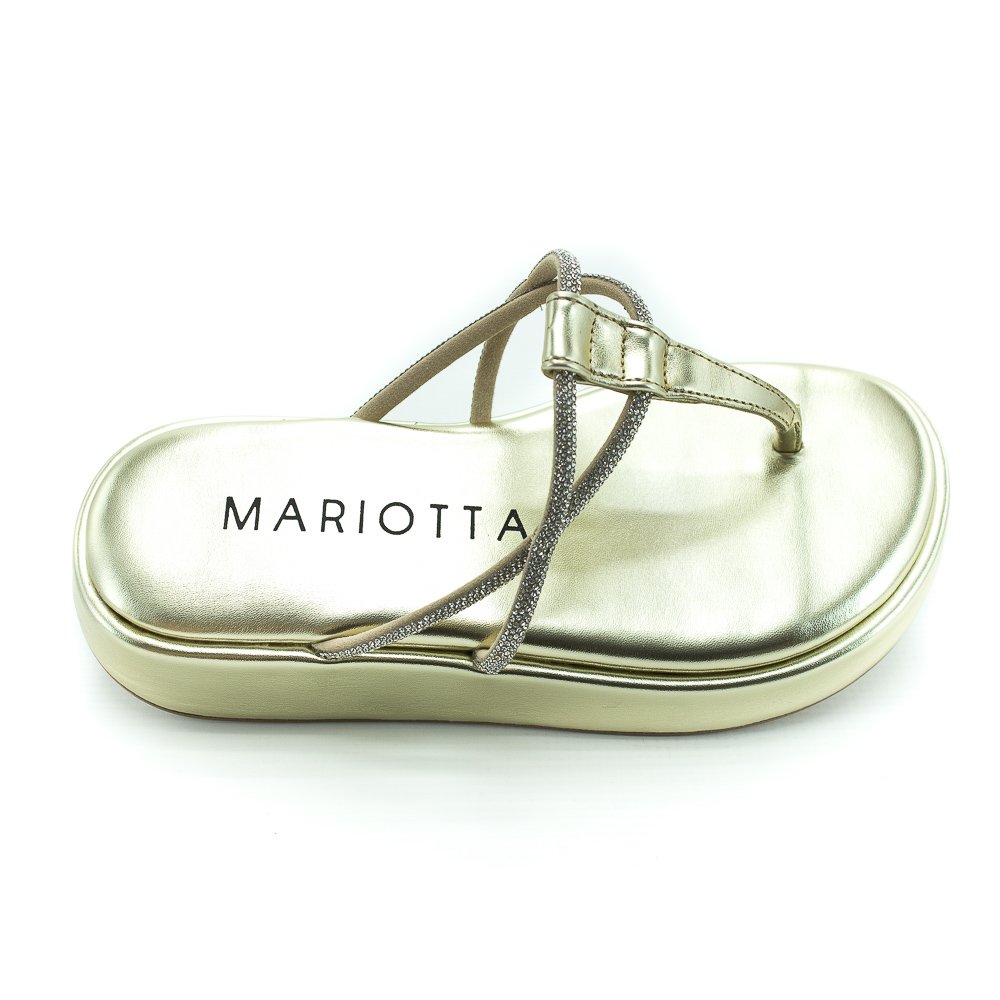 Sandália Feminina Mariotta 20215-18 - Dourado Dourado 5