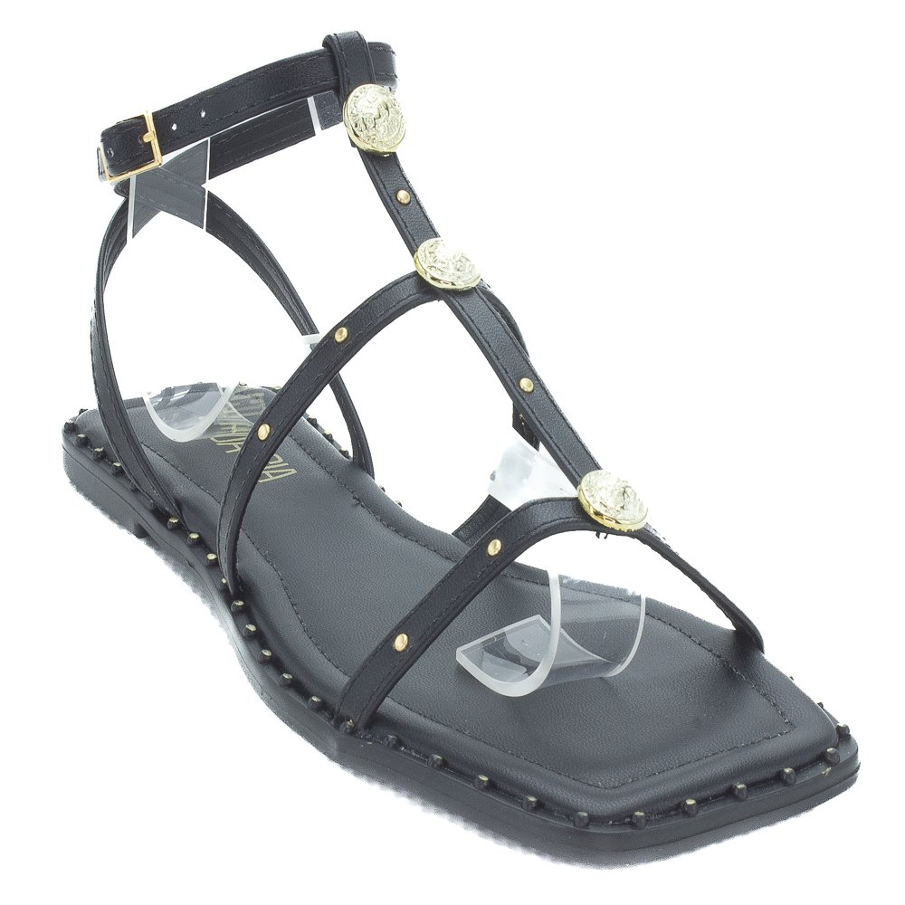 Sandália Feminina Sua Cia 8394.16122 - Preto Preto 2
