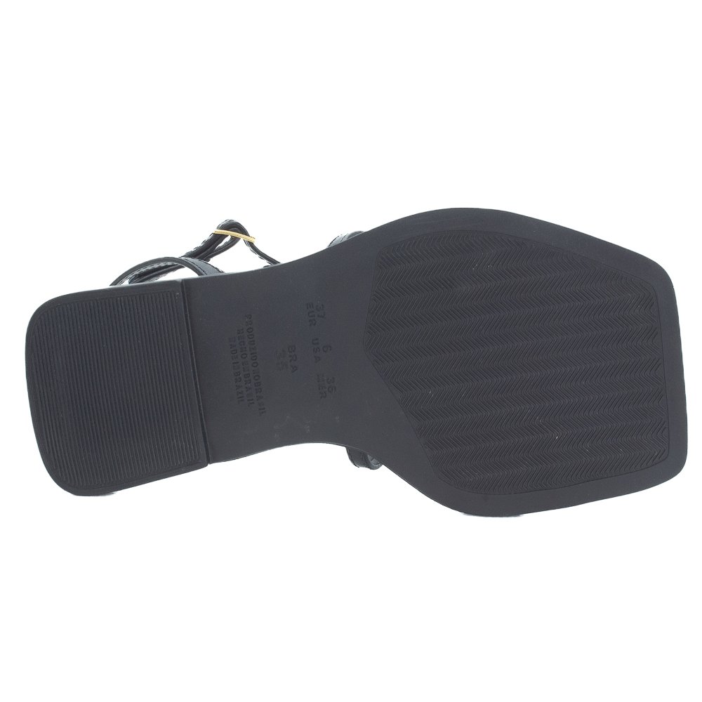 Sandália Feminina Sua Cia 8394.16122 - Preto Preto 4
